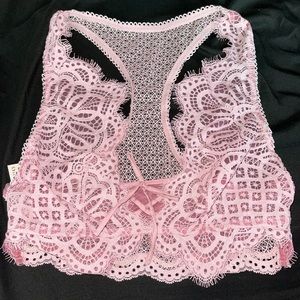 NWT VS Blush pink lace bralette